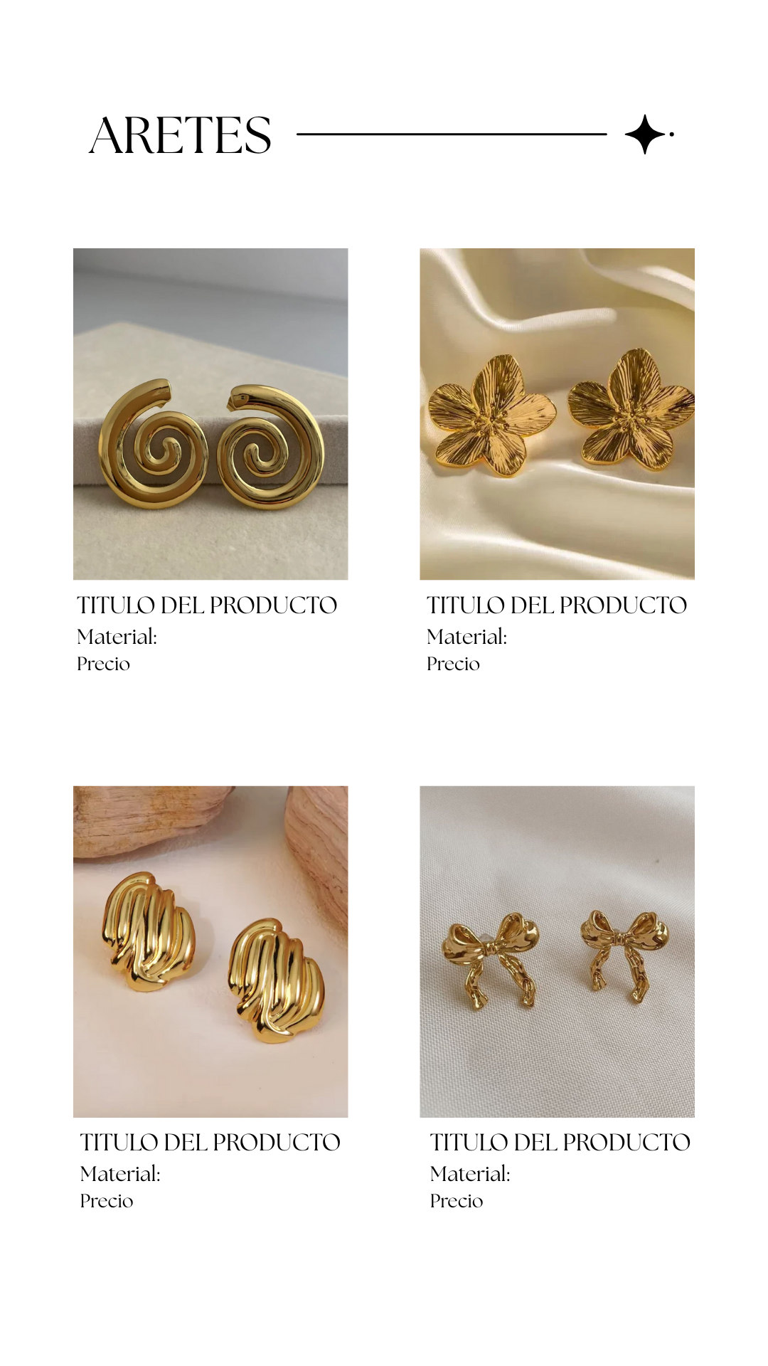 GOLDEN CURLS EARRINGS