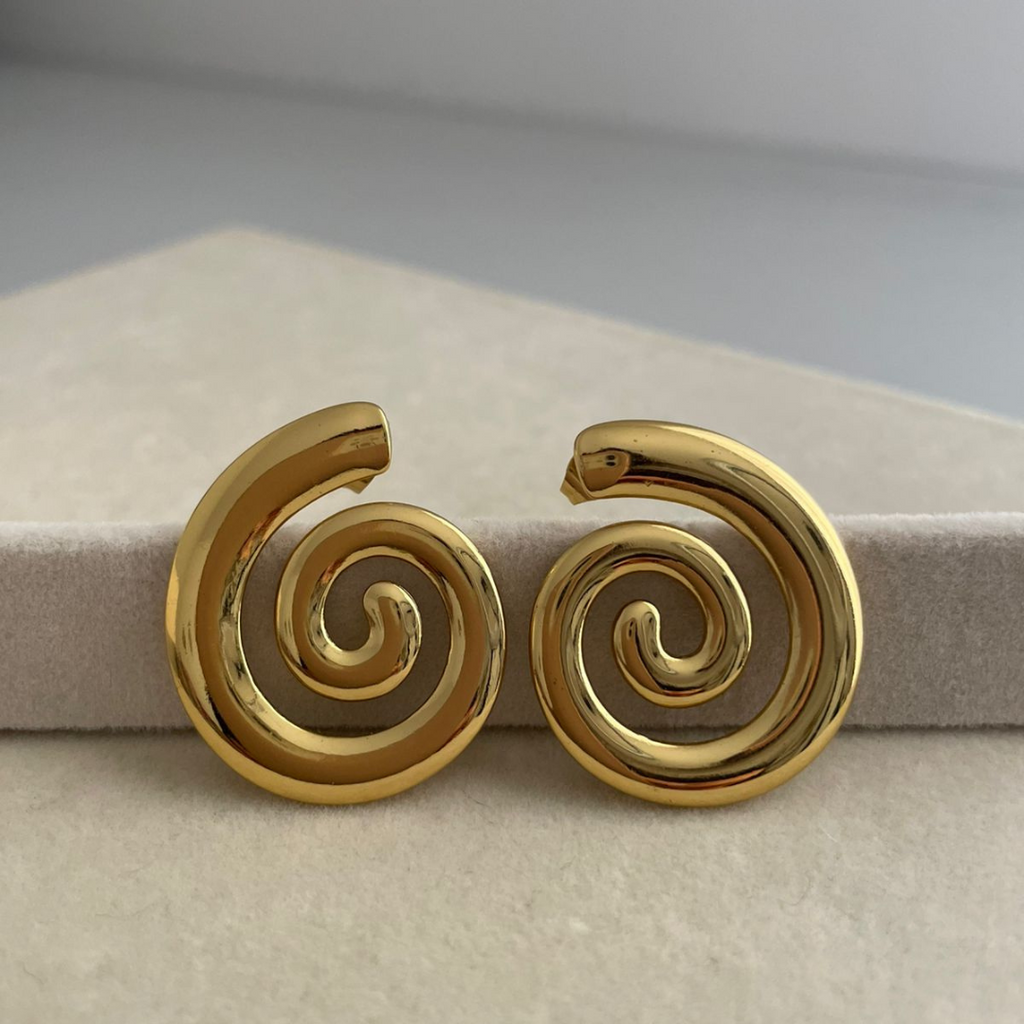 GOLDEN SPIRAL EARRINGS